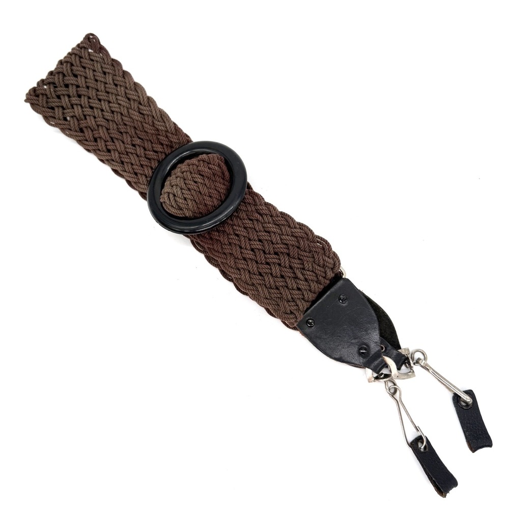 Vintage Brown Woven Macrame Camera Strap 2.5 Wide Boho Hippie SLR DSLR Accessory
